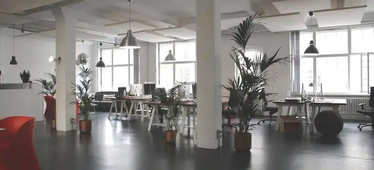 office work area