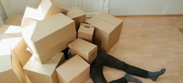 Person buried under cardboard boxes in Brooklyn apartment 