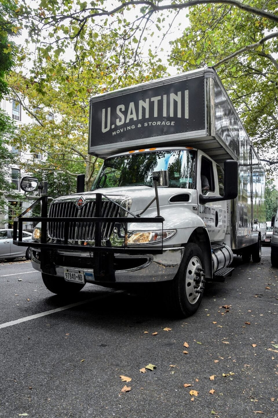 A truck on the street